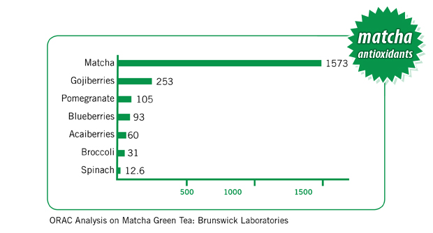 Matcha Antioxidants Comparison